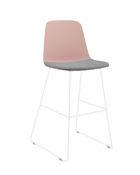 RED Layla Sled Base Stool